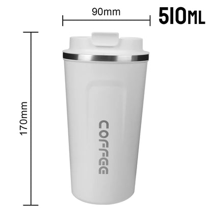 380/510ML Thermo Cafe Leak_Proof Travel Thermo Cup Double Stainless Steel for Tea Water Coffee Coffee Mug Car Thermos Mug