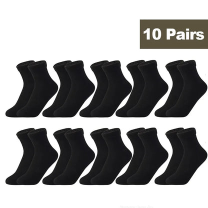 1/2/3/5/10Pairs Thermal Socks Women Winter Warm Thicken Fleece Short Socks Cashmere Wool Socks Snow Velvet Boots Home Floor Wear