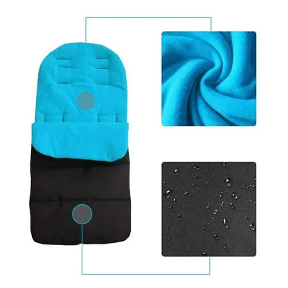 Thickened Warm Foot Cover for Baby Strollers Universal Child Car Cushion with Cotton for Autumn and Winter