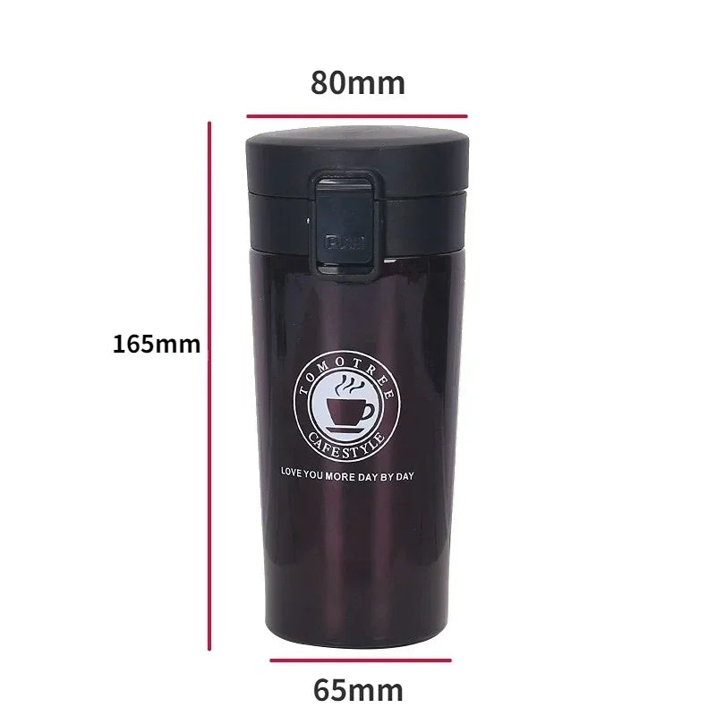 500ml Thermal Mug Double Wall 304 Stainless Steel Coffee Cup Vacuum Flask Thermos Water Bottle Tea Coffee Leak-proof Thermos Mug