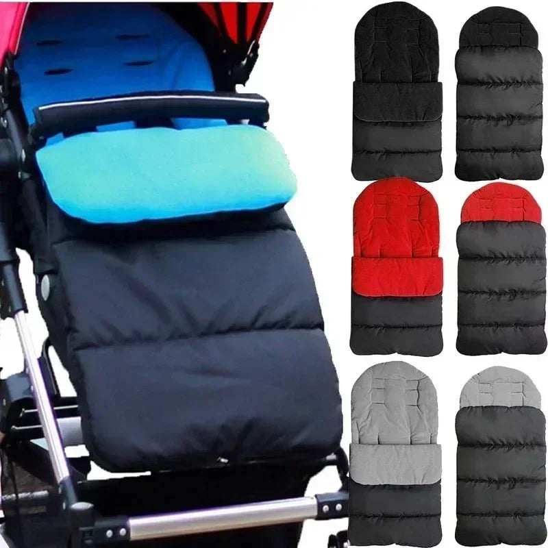 Thickened Warm Foot Cover for Baby Strollers Universal Child Car Cushion with Cotton for Autumn and Winter