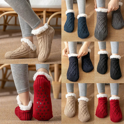 Thermal Mens Slipper Socks Winter Warm Short Cotton Thickened Home Sleeping Soft Non Slip Grip Fuzzy Floor Sock Fluffy Male