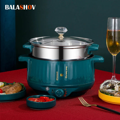 Electric MultiCooker Multifunctional Rice Cooker Frying Pan Non-stick Cookware Multi Soup Hotpot for Kitchen 1.7L/2.7L/3.2L