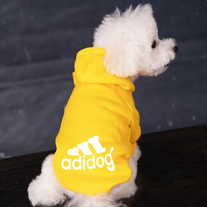 Autumn Winter Warm Dog Clothes Adidog Dog Hoodies Pet Warm Coat for Medium Large Dog Jacket Sweater Puppy French Bulldog Clothes