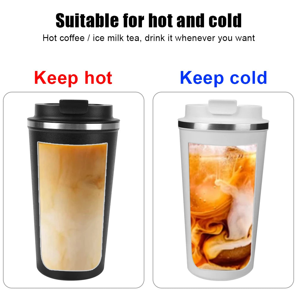 380/510ML Thermo Cafe Leak_Proof Travel Thermo Cup Double Stainless Steel for Tea Water Coffee Coffee Mug Car Thermos Mug