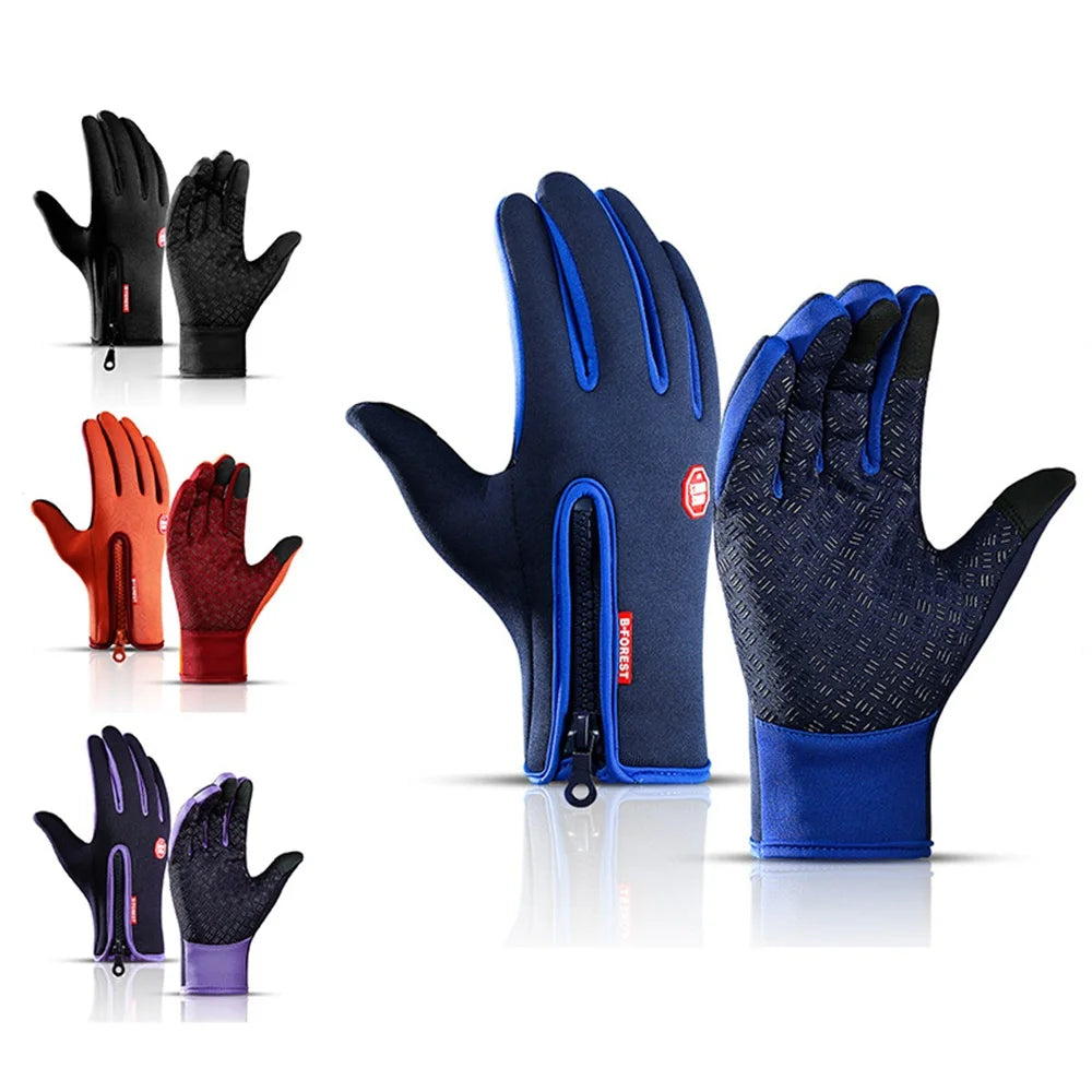 Touchscreen Warm Gloves Outdoor Cycling Driving Motorcycle Waterproof Cold Gloves Windproof Non-Slip Womens Men Winter Ski Glove