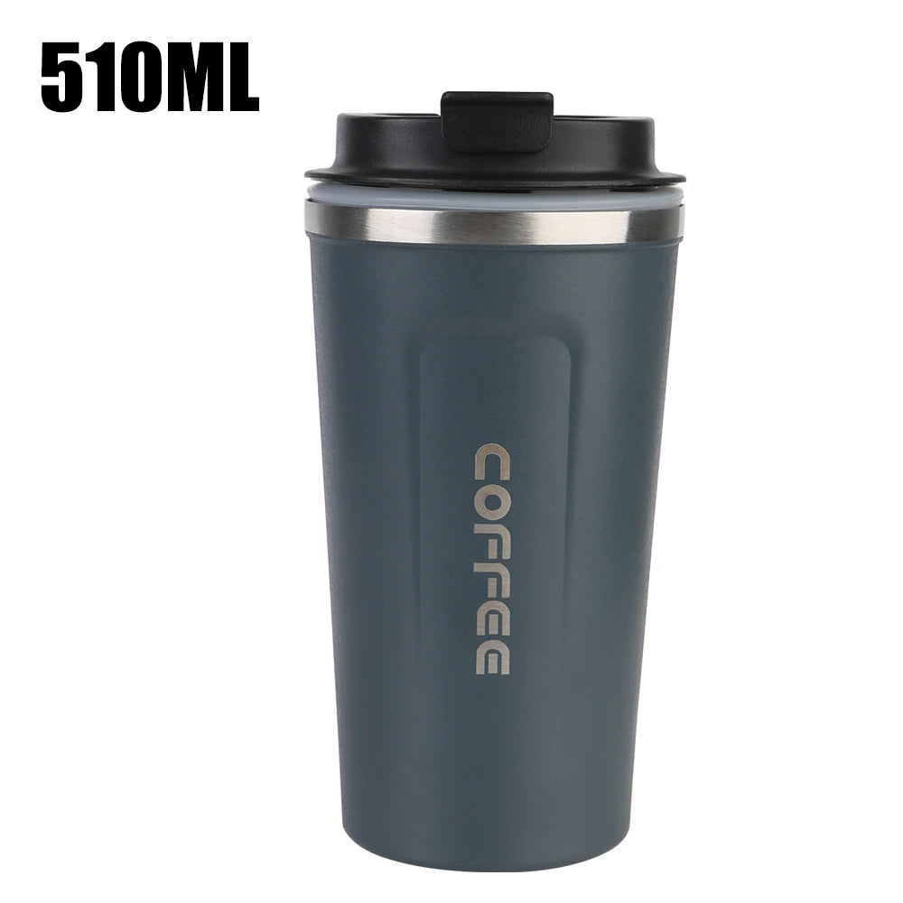 380/510ML Thermo Cafe Leak_Proof Travel Thermo Cup Double Stainless Steel for Tea Water Coffee Coffee Mug Car Thermos Mug