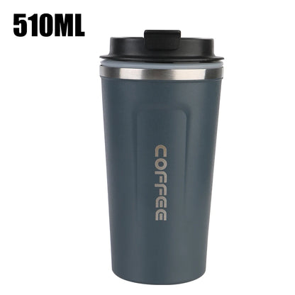 380/510ML Thermo Cafe Leak_Proof Travel Thermo Cup Double Stainless Steel for Tea Water Coffee Coffee Mug Car Thermos Mug