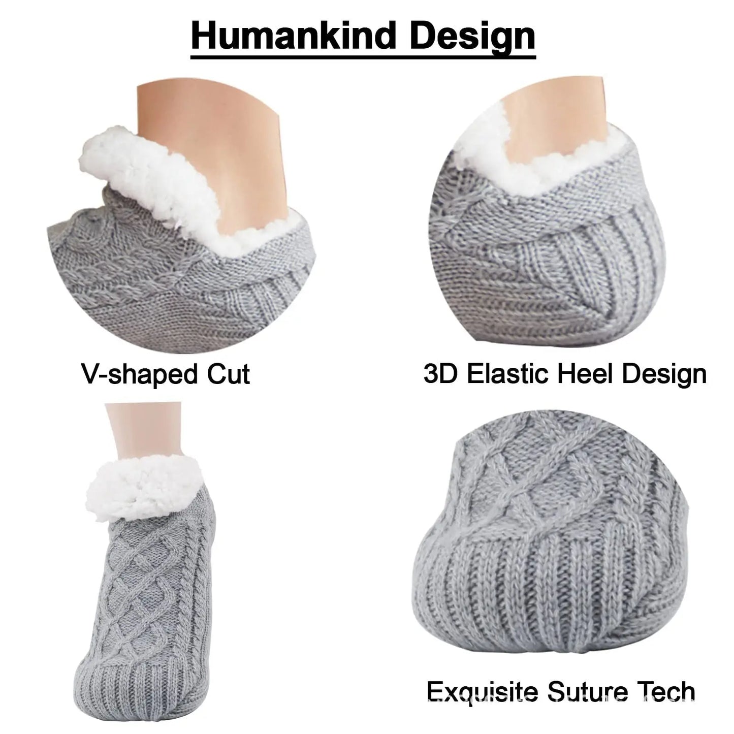 Thermal Mens Slipper Socks Winter Warm Short Cotton Thickened Home Sleeping Soft Non Slip Grip Fuzzy Floor Sock Fluffy Male