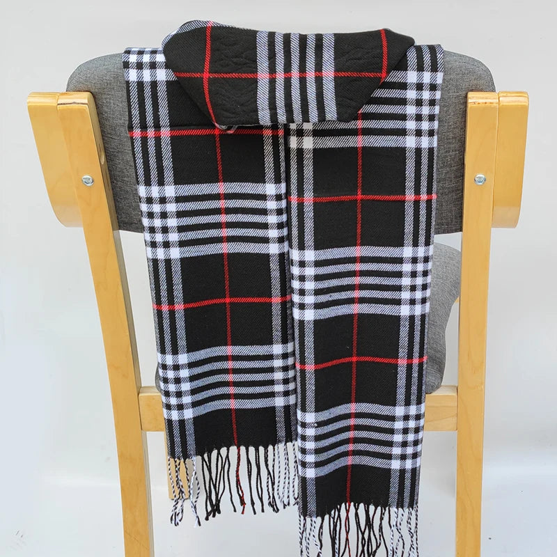 195*35cm Luxury Brand fashion classic lattice men soft shawl plaid scarves shawl UNISE wraps shawl neckerchief headband muffler