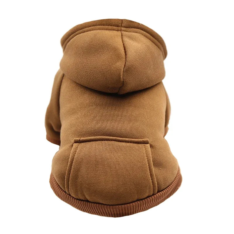 Dog Winter Hooded Sweatshirt for Small and Medium Doggy Pet Coat Puppy Cat Jacket Clothes Chihuahuas French Bulldog Costume