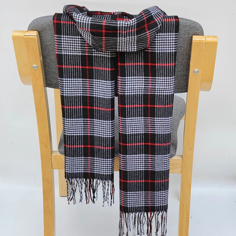 195*35cm Luxury Brand fashion classic lattice men soft shawl plaid scarves shawl UNISE wraps shawl neckerchief headband muffler