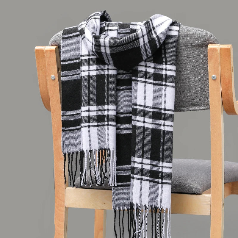 195*35cm Luxury Brand fashion classic lattice men soft shawl plaid scarves shawl UNISE wraps shawl neckerchief headband muffler