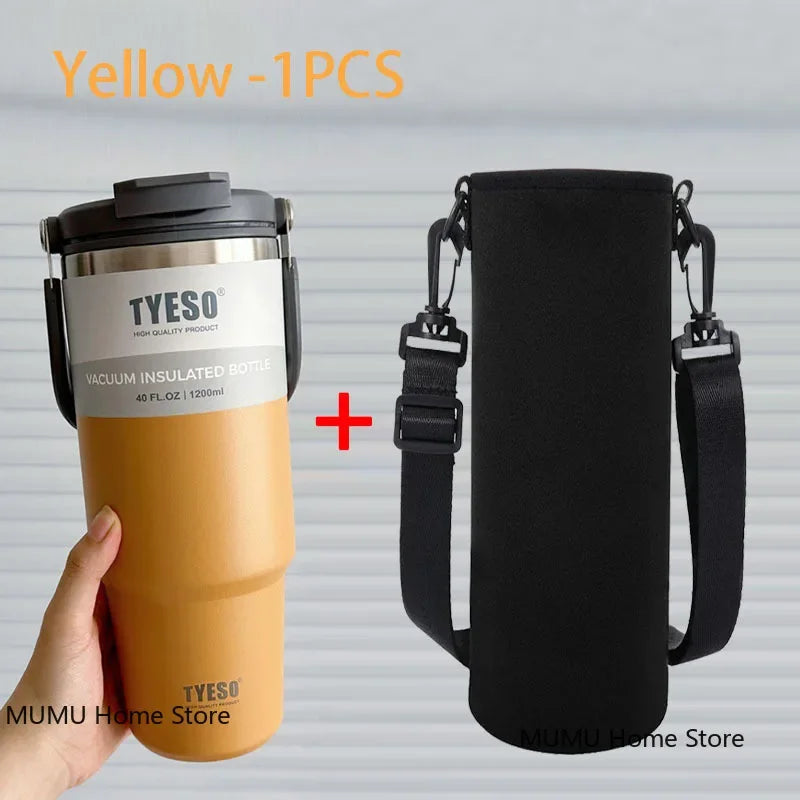 Tyeso Tumbler Coffee Cup Stainless Steel Vacuum Thermal Insulated Mug Large Capacity Double Drink Car Water Bottle Travel Mug