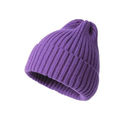 New Beanie Winter for Women Men Boys Girls Crochet  Hat Solid Color Unisex Autumn Knitted Beanies Caps Wild Accessories