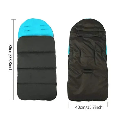 Thickened Warm Foot Cover for Baby Strollers Universal Child Car Cushion with Cotton for Autumn and Winter