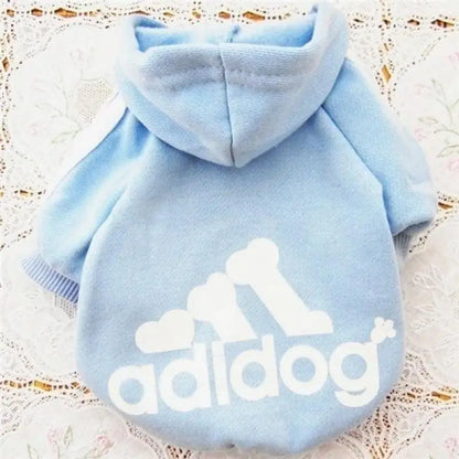 Autumn Winter Warm Dog Clothes Adidog Dog Hoodies Pet Warm Coat for Medium Large Dog Jacket Sweater Puppy French Bulldog Clothes