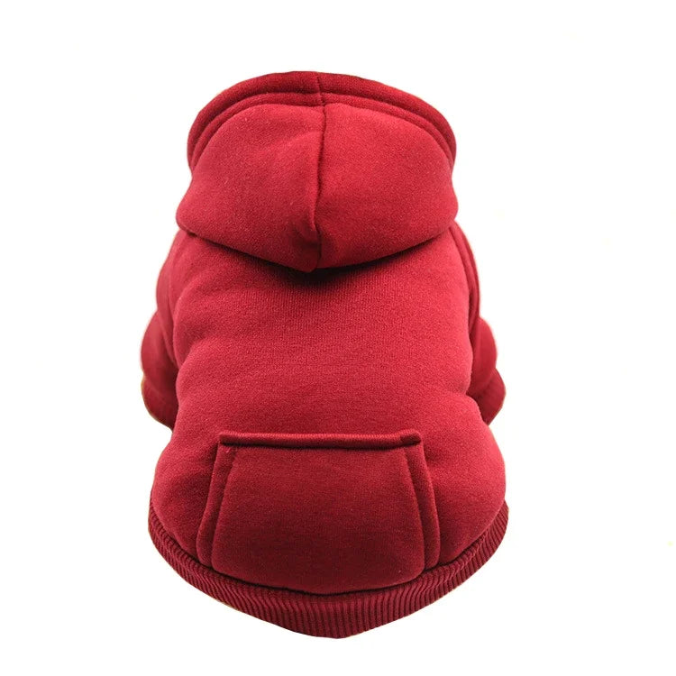 Dog Winter Hooded Sweatshirt for Small and Medium Doggy Pet Coat Puppy Cat Jacket Clothes Chihuahuas French Bulldog Costume