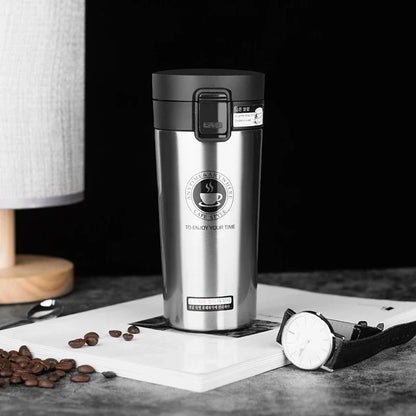 500ml Thermal Mug Double Wall 304 Stainless Steel Coffee Cup Vacuum Flask Thermos Water Bottle Tea Coffee Leak-proof Thermos Mug