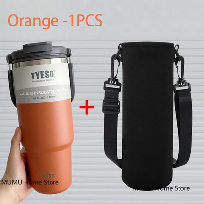 Tyeso Tumbler Coffee Cup Stainless Steel Vacuum Thermal Insulated Mug Large Capacity Double Drink Car Water Bottle Travel Mug