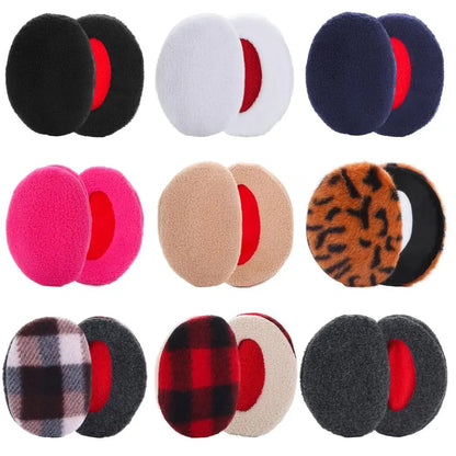 Men Women Kids Winter Fleece Ear Cover Bandless Ear Warmers Earmuffs Soft Thick Ear Warmers Windproof Ear Protection Earlaps