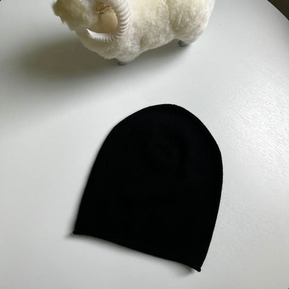 Pure Real Goat Cashmere Hat Fashiom Beanie Feamle Warm Outdoor Woolen Knit Soft Casual Cap Men  Unisex Women Winter